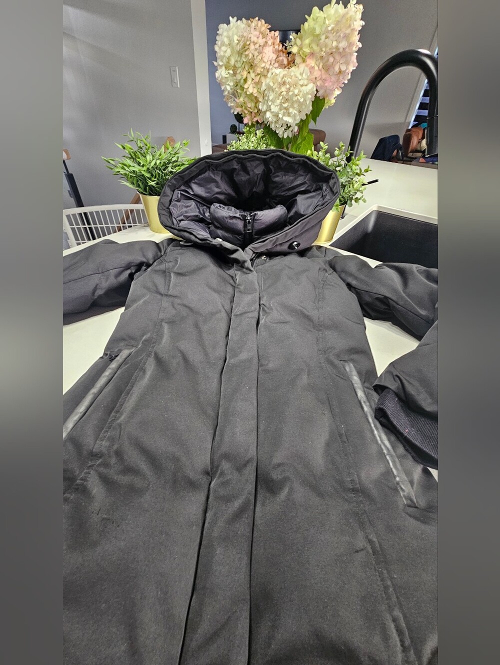 SOIA & KYO Manteau d'hiver chaud  noir - - Picture 4 of 9